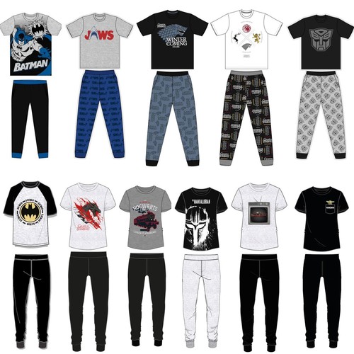 Mens boys character pyjamas - character, pj