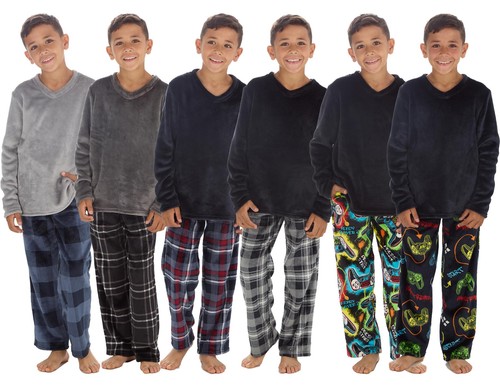 Boys fleece pyjamas kids - fleece,