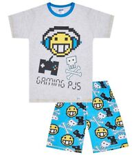 Boys Gaming PJs Grey Blue