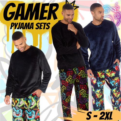 Mens gamer print - gamer, pyjama