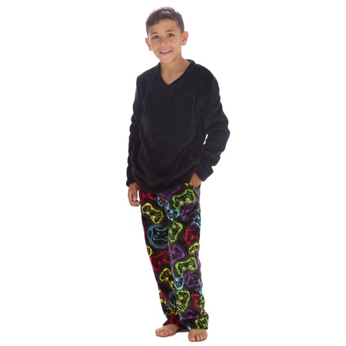 Boys gaming fleece pyjamas - fleece,