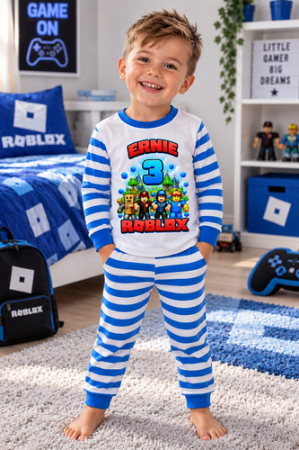 Personalised roblox pyjamas - roblox,