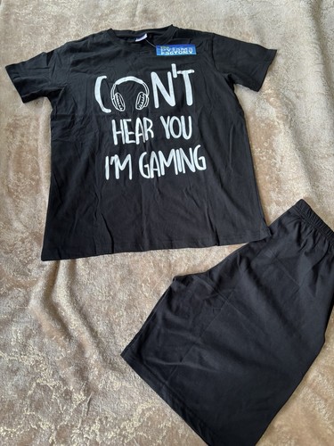 Gaming pyjama set black - set, short